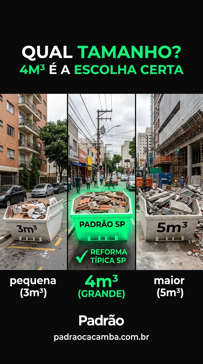 Por que 4m³ é padrão
