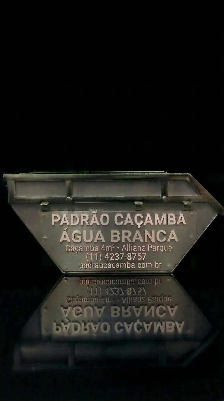 Caçamba 4m³ em Água Branca SP — Padrão Caçamba