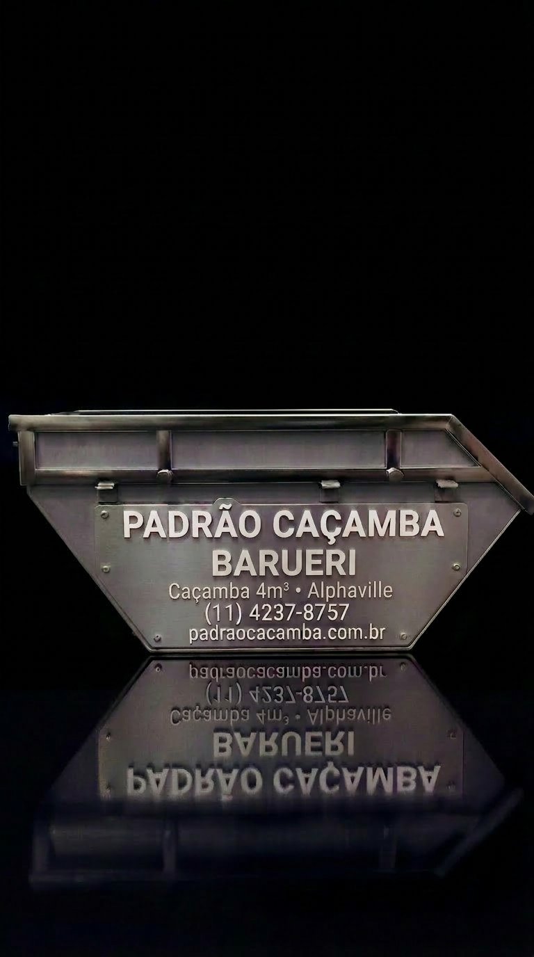 Caçamba 4m³ em Barueri SP — Padrão Caçamba