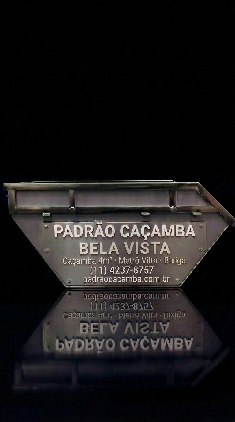 Caçamba 4m³ em Bela Vista SP — Padrão Caçamba