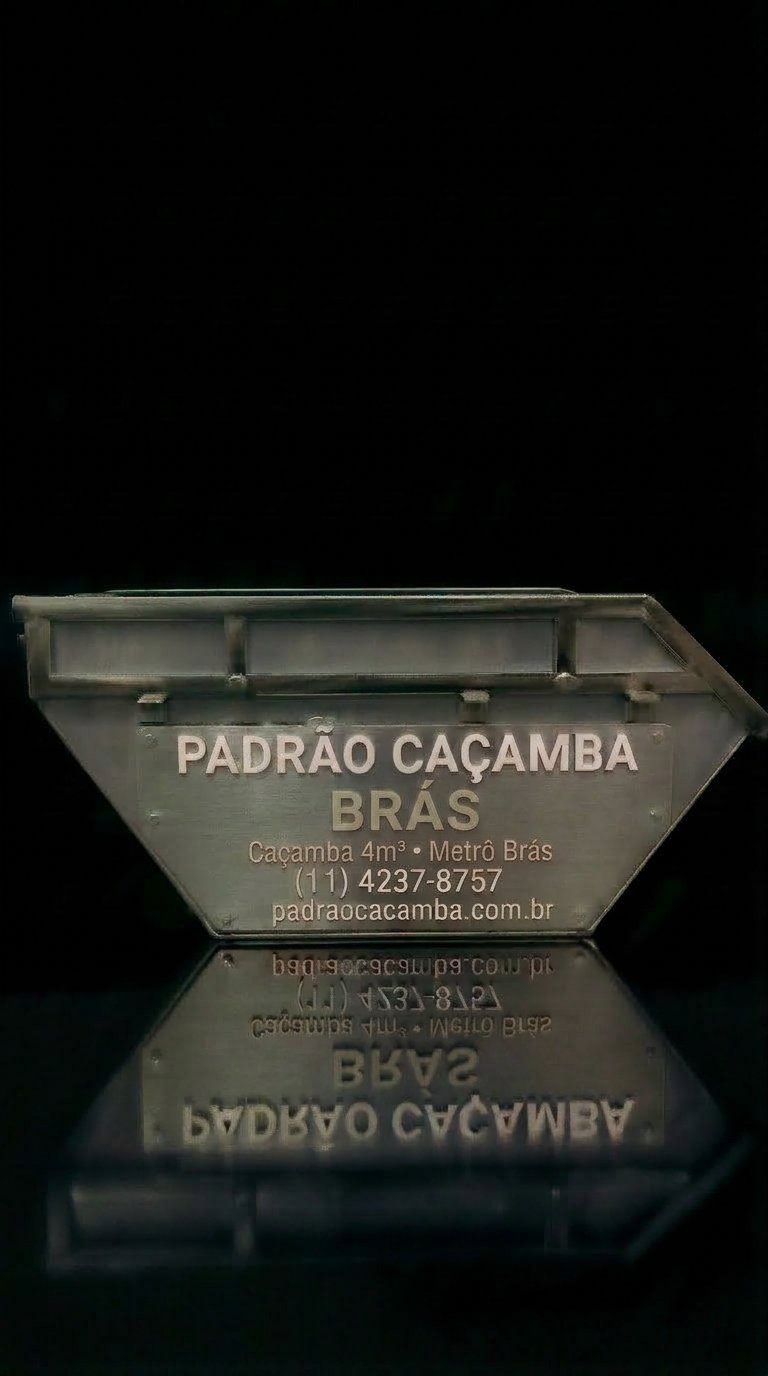 Caçamba 4m³ em Brás SP — Padrão Caçamba