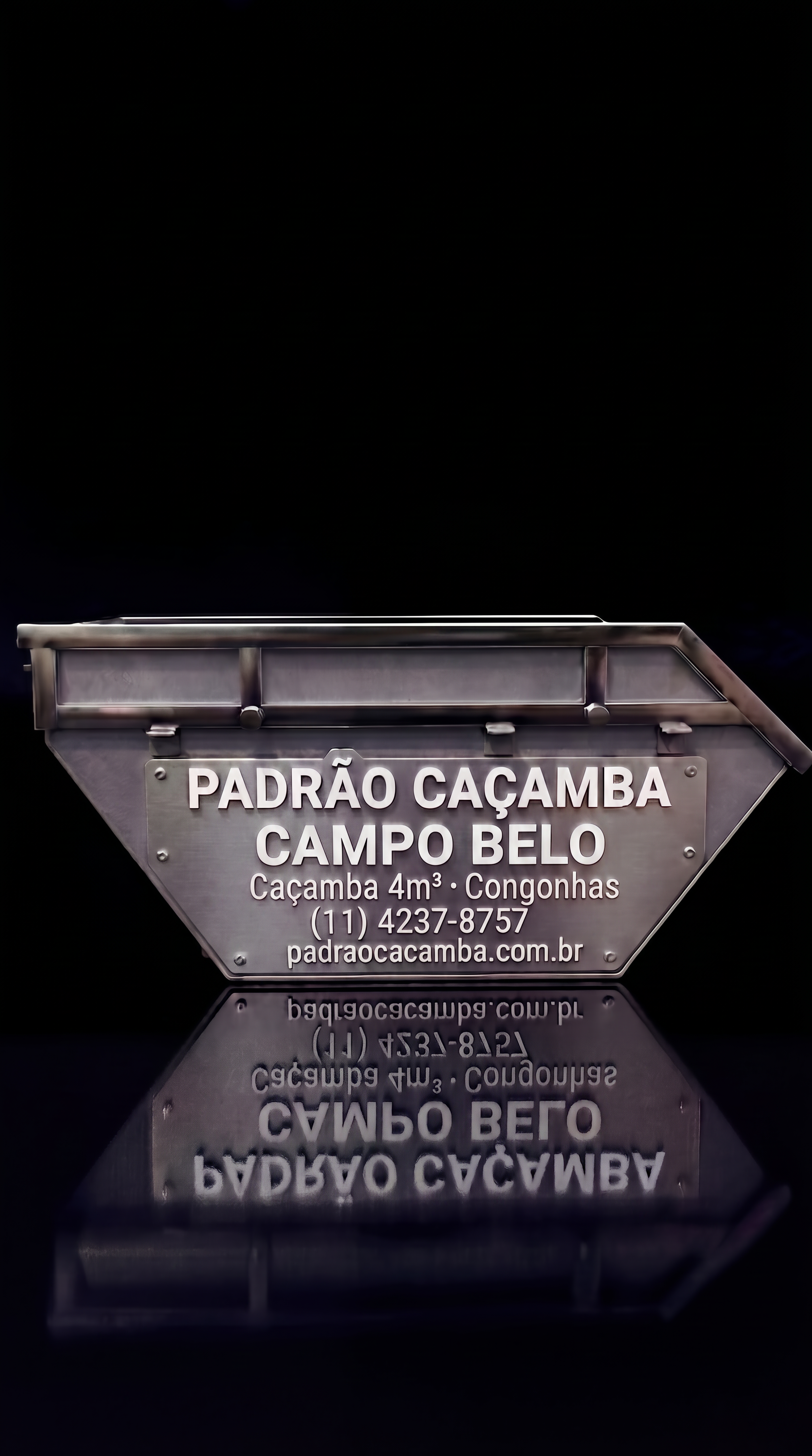 Caçamba 4m³ em Campo Belo SP — Padrão Caçamba