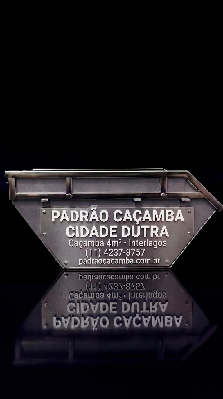 Caçamba 4m³ em Cidade Dutra SP — Padrão Caçamba
