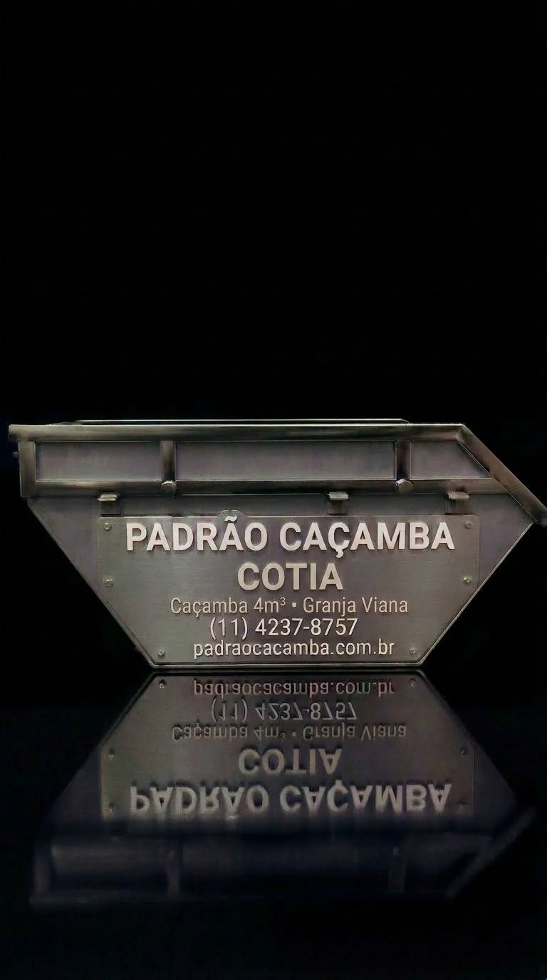 Caçamba 4m³ em Cotia SP — Padrão Caçamba