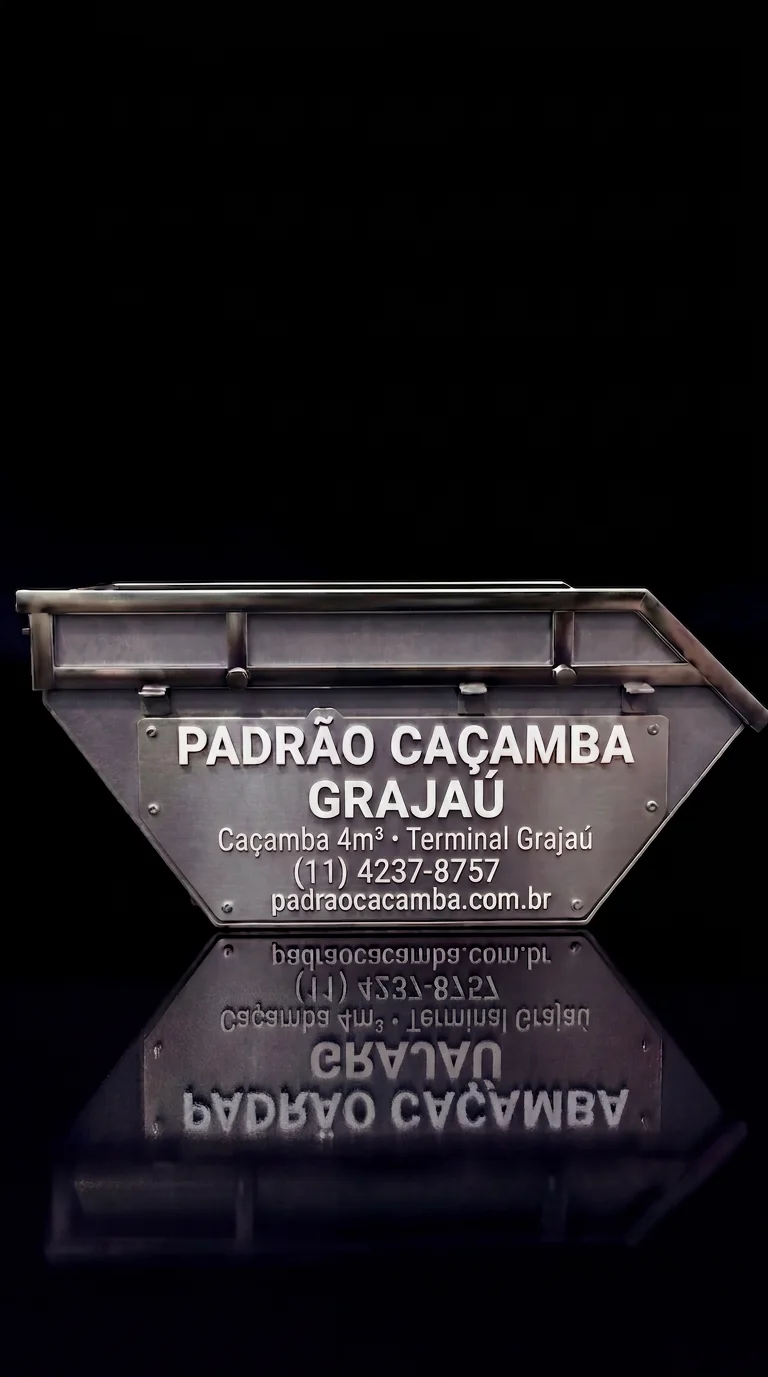 Caçamba 4m³ em Grajaú SP — Padrão Caçamba