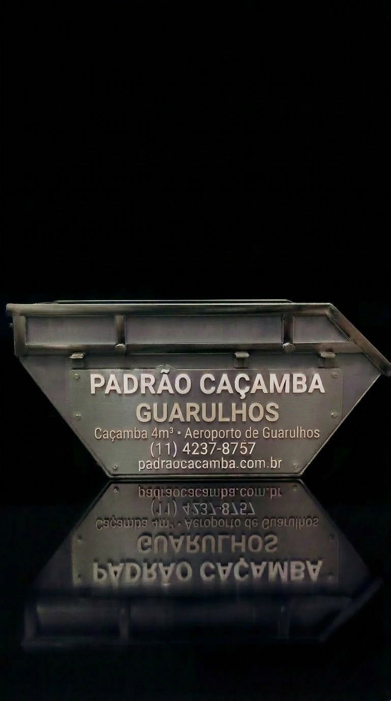 Caçamba 4m³ em Guarulhos SP — Padrão Caçamba