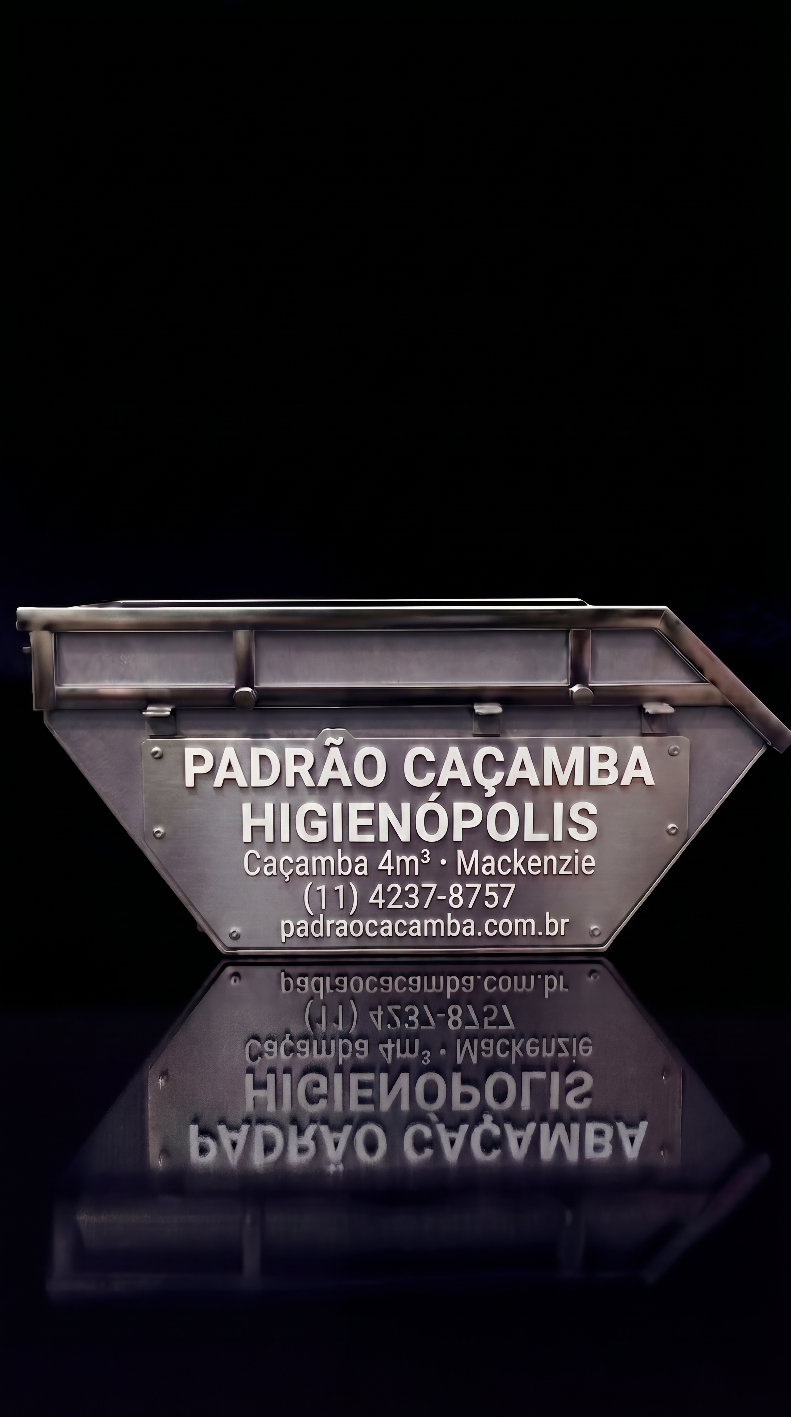 Caçamba 4m³ em Higienópolis SP — Padrão Caçamba