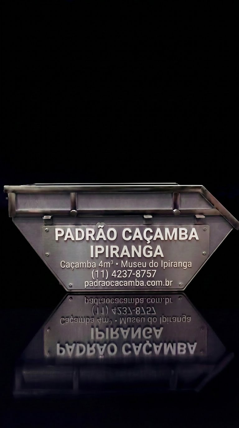 Caçamba 4m³ em Ipiranga SP — Padrão Caçamba