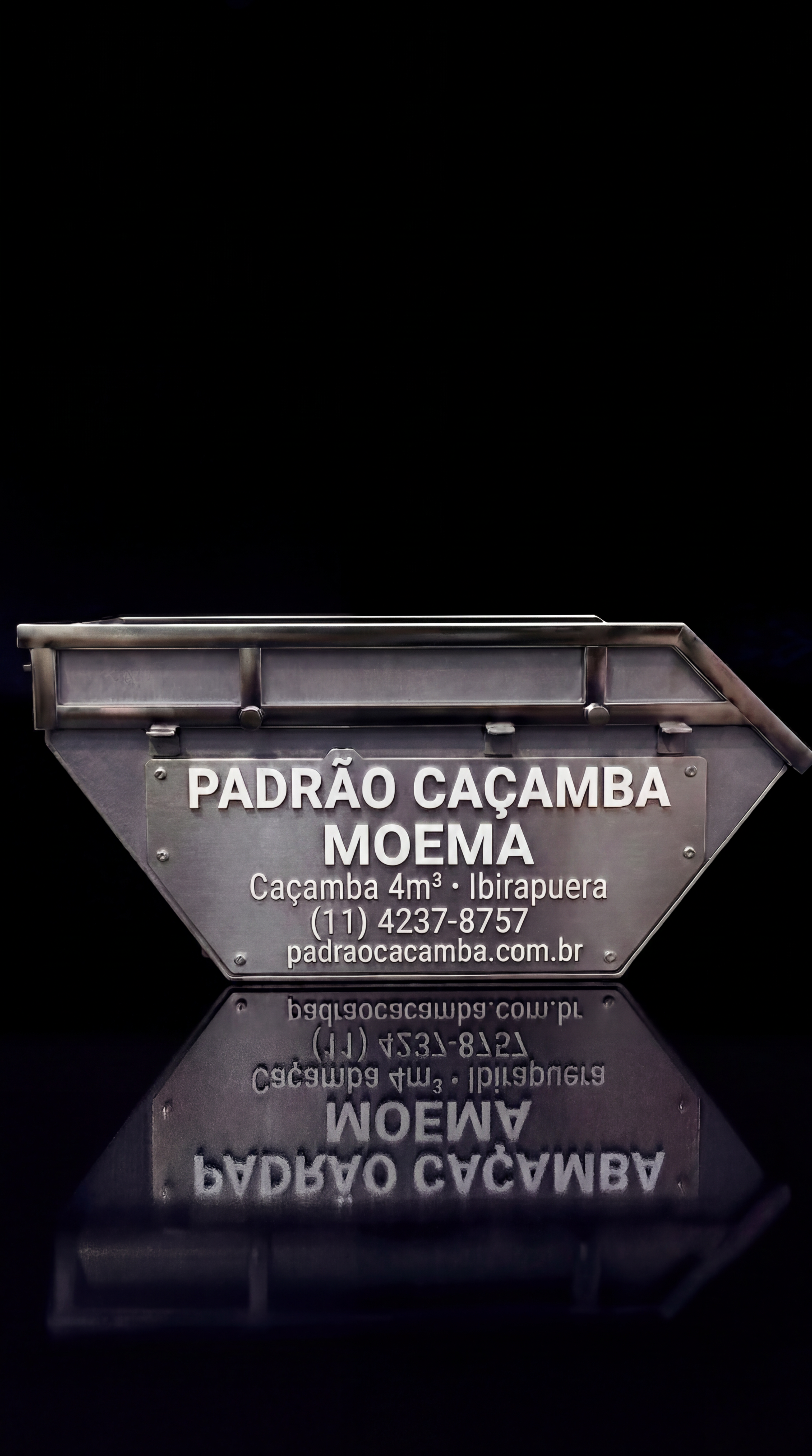 Caçamba 4m³ em Moema SP — Padrão Caçamba