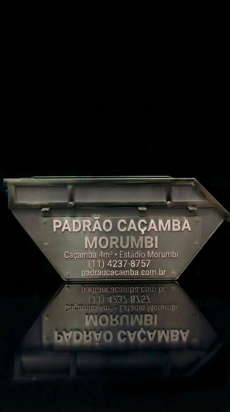 Caçamba 4m³ em Morumbi SP — Padrão Caçamba