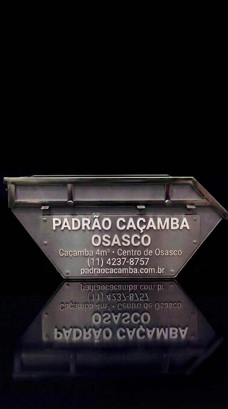Caçamba 4m³ em Osasco SP — Padrão Caçamba