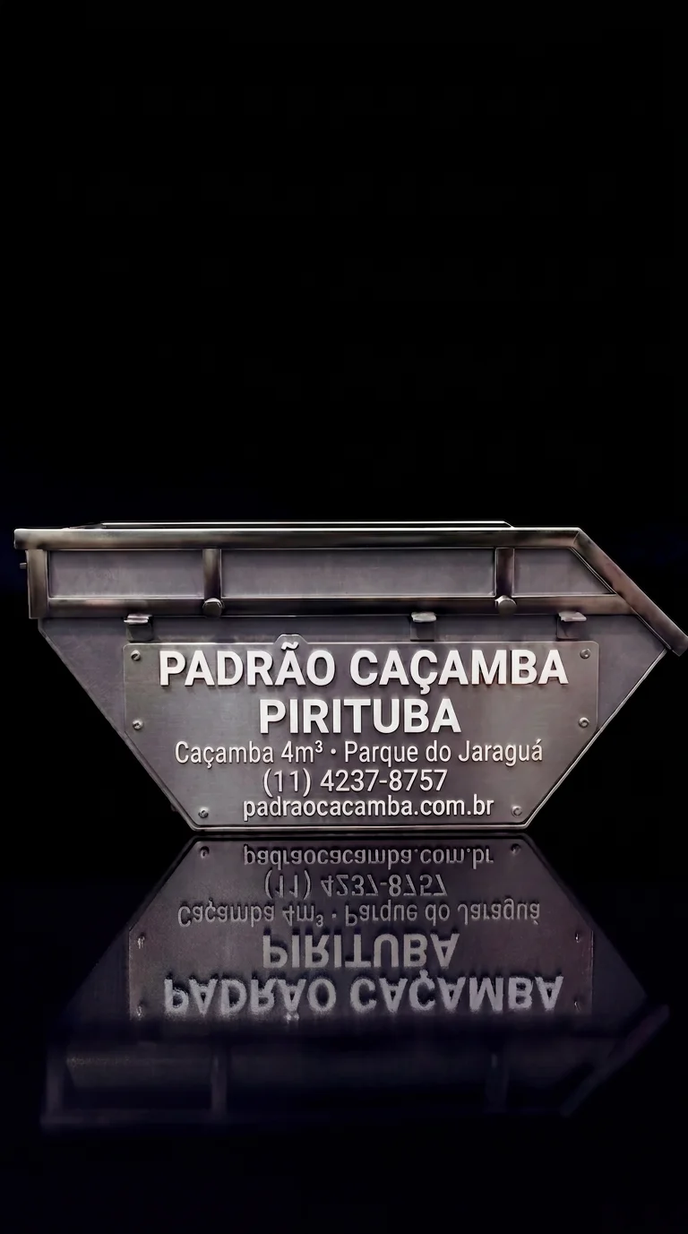 Caçamba 4m³ em Pirituba SP — Padrão Caçamba