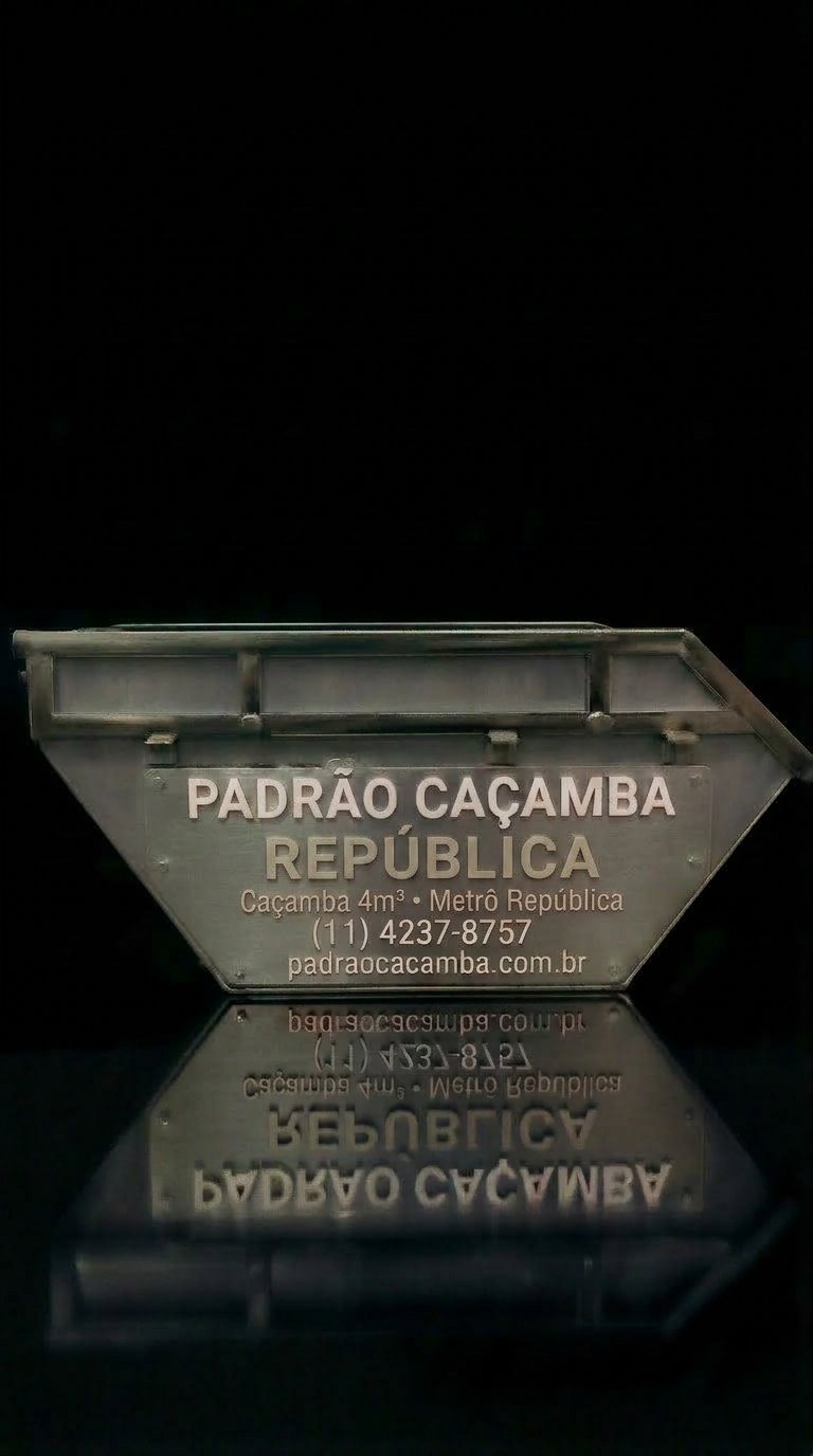 Caçamba 4m³ em República SP — Padrão Caçamba