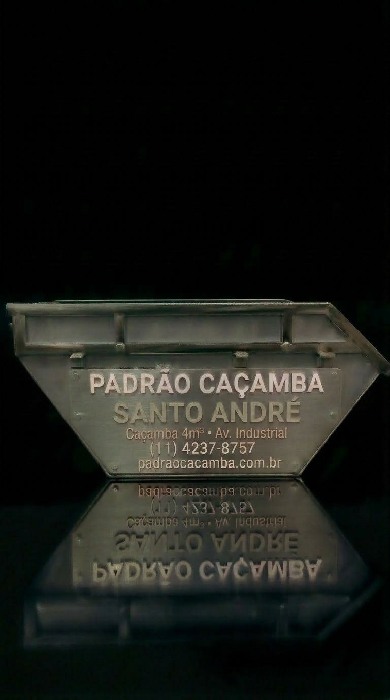 Caçamba 4m³ em Santo André SP — Padrão Caçamba