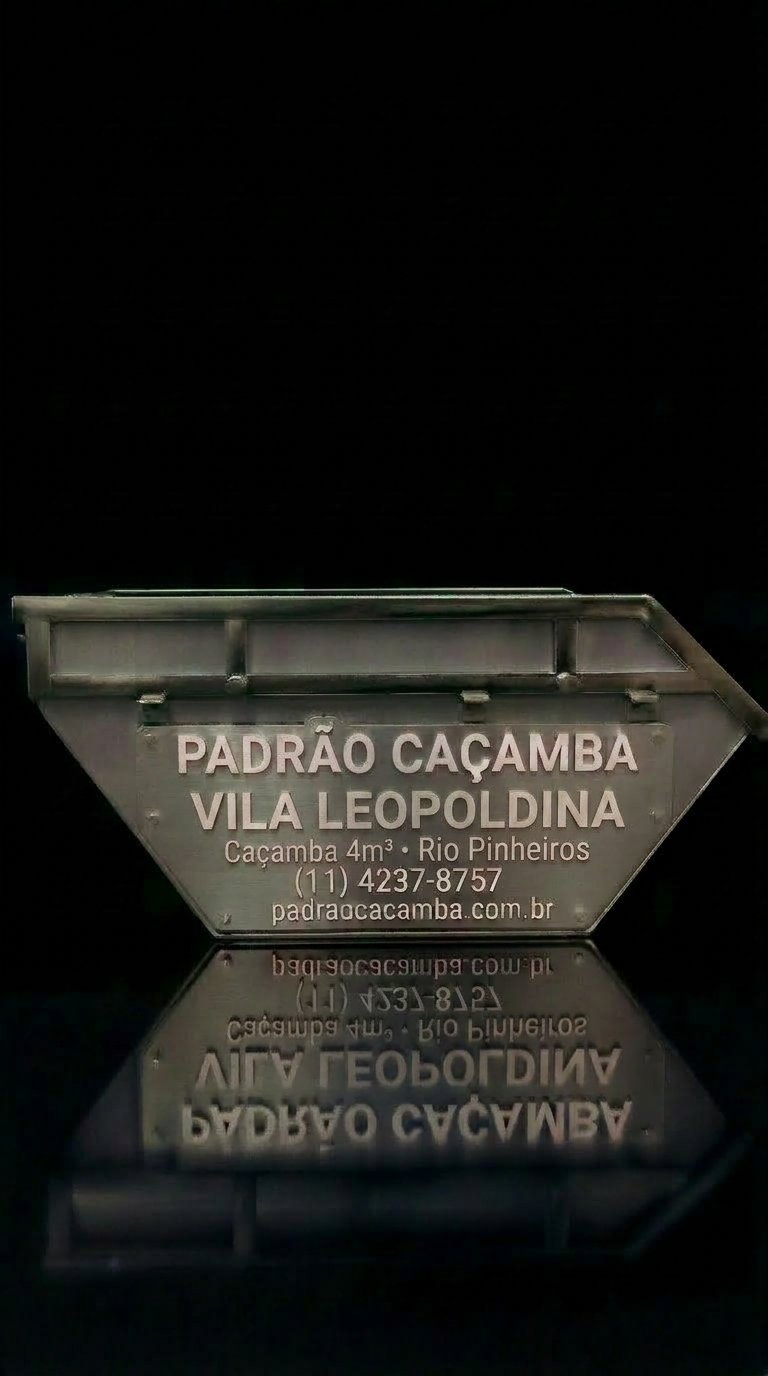 Caçamba 4m³ em Vila Leopoldina SP — Padrão Caçamba