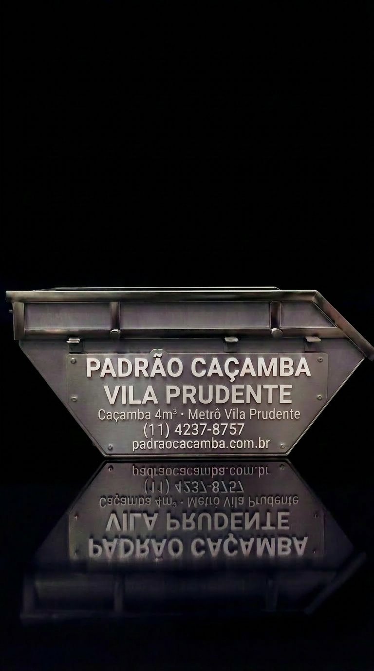 Caçamba 4m³ em Vila Prudente SP — Padrão Caçamba