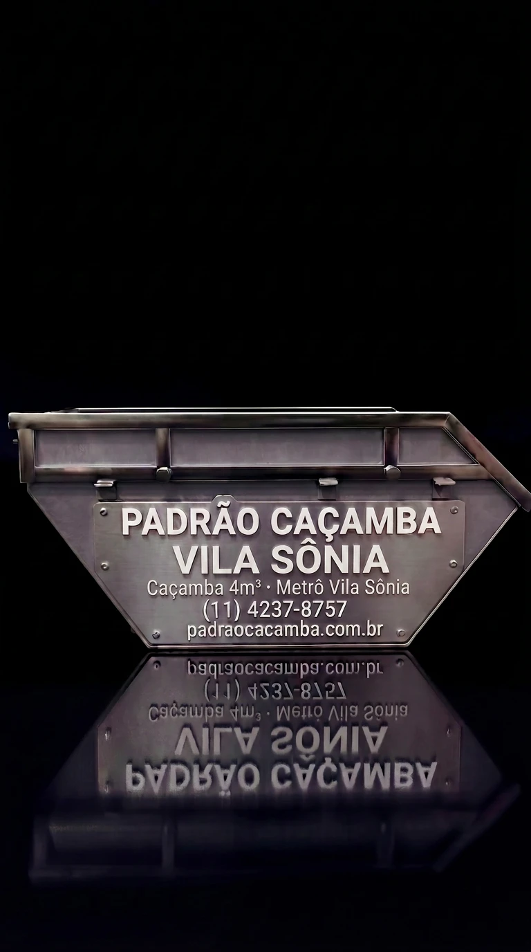 Caçamba 4m³ em Vila Sônia SP — Padrão Caçamba